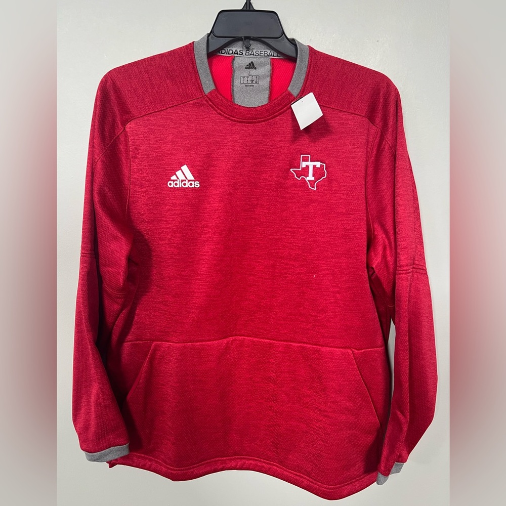 🔥Adidas "TEXAS" Men's Power Red/Core Heather Fielder's Choice 2.0 Fleece LARGE